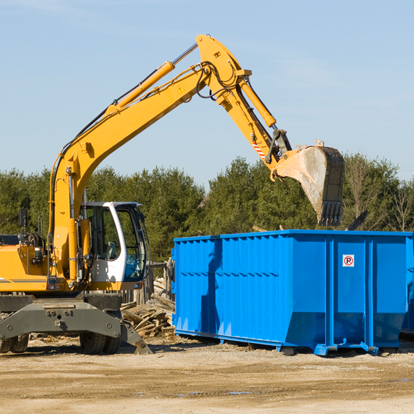 what size residential dumpster rentals are available in Holicong PA